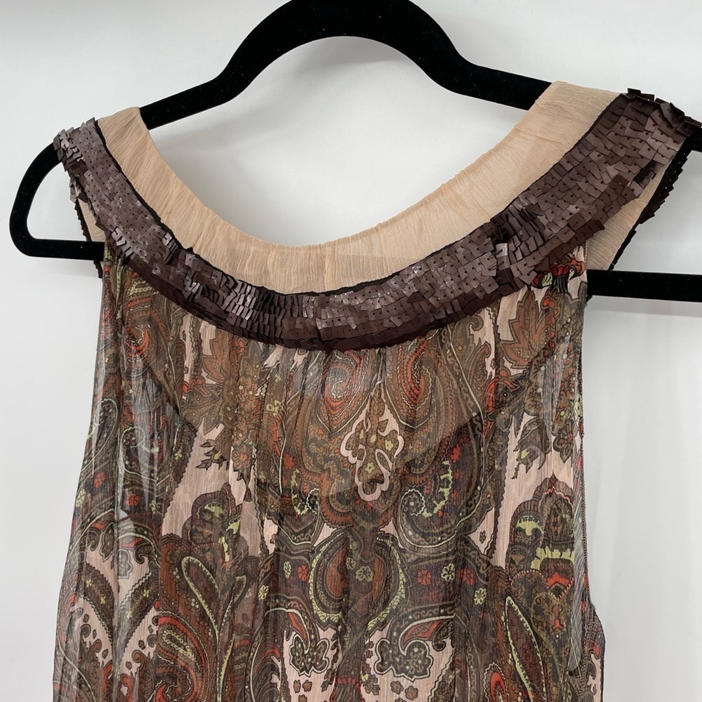 NEW! Rozae Nichols Paisley Silk Blouse - Picture 4 of 14